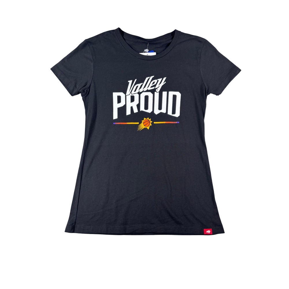 Sportiqe Phoenix Suns Valley Proud Black T-Shirt NBA Women Medium NWT IT-0978152